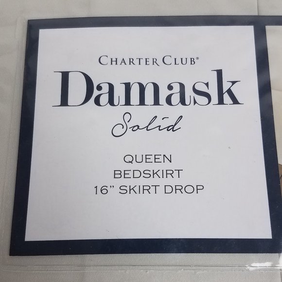 Charter Club Damask Collection Ivory Bedskirt - Picture 3 of 5